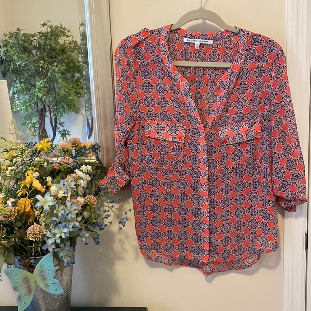 Collective Concepts Sheer Blouse